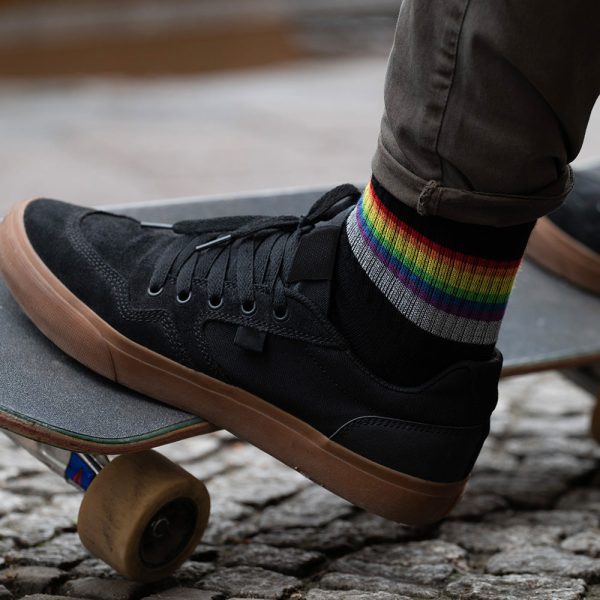 Reflektierende Socken - Black rainbow (short) Online-Verkauf – Bild 3